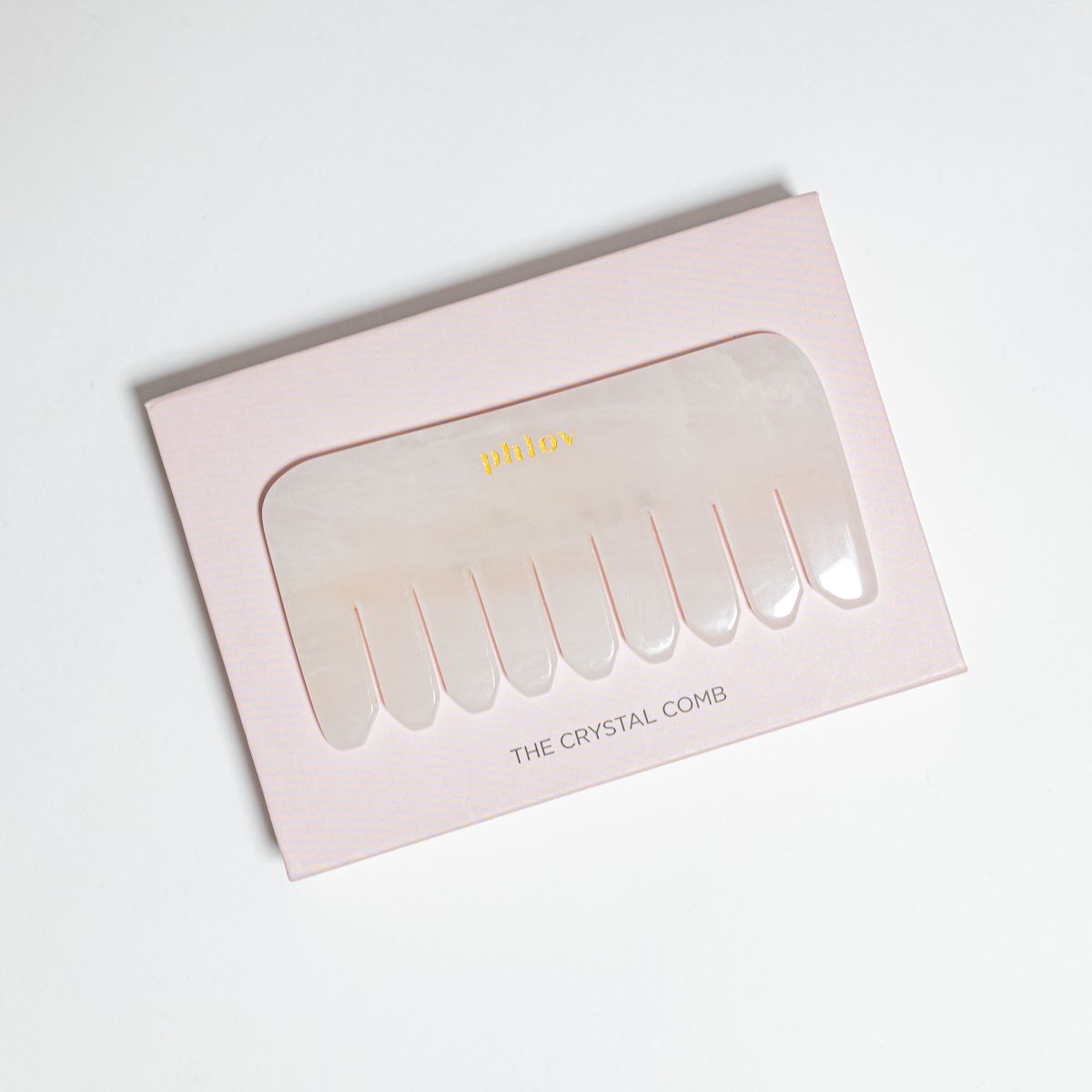 Quartz comb for scalp massage