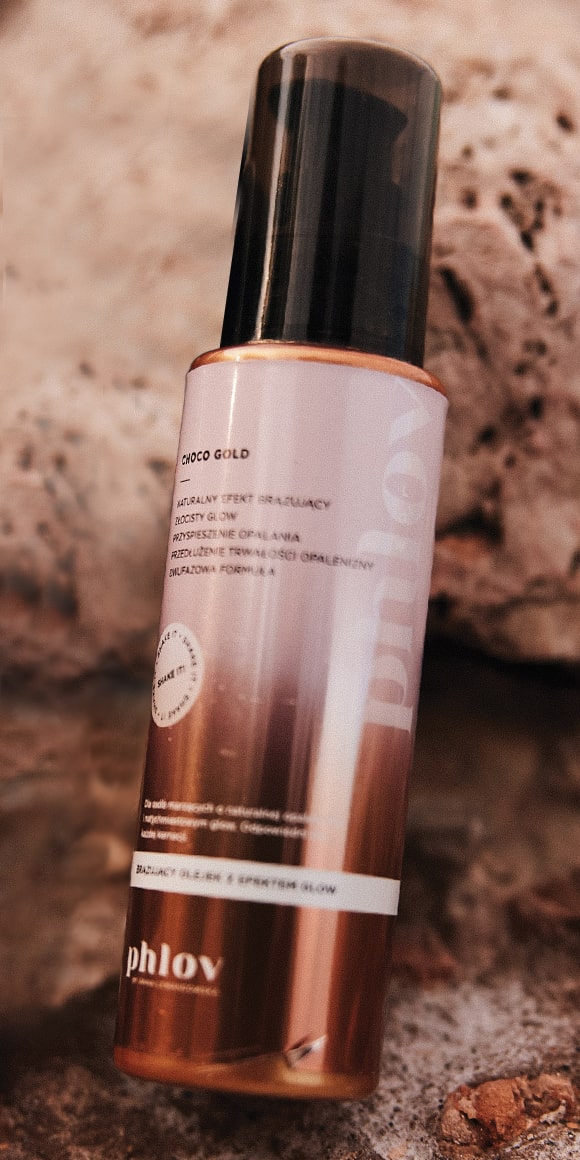 Bronzing body oil